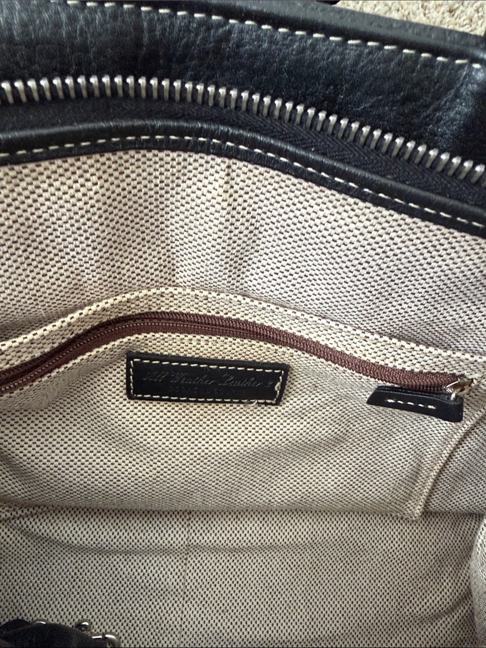 Dooney & Bourke Black Leather Satchel - Picture 6 of 10